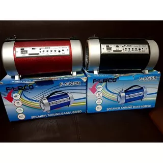 Fleco Speaker Tabung + Senter F 912 UR