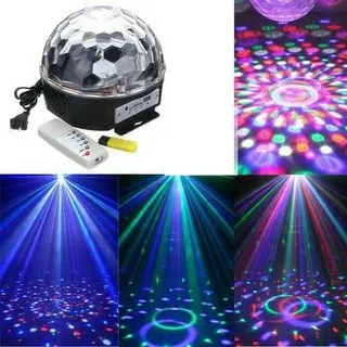 Speaker Lampu Disco - LED Crystal Magic Ball Light