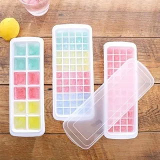 Cetakan Es Batu Tutup Ice Tray Cetakan Puding Agar MPASI Cetakan Batu Es