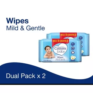 Cussons Baby Wipes Mild & Gentle 50SheetX4pc