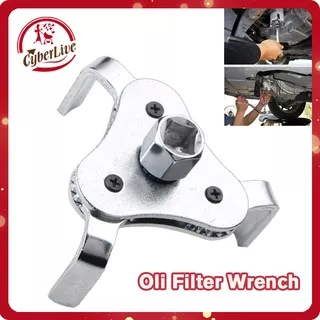 Oli Filter Wrench 3 Way  Kunci Filter Oli Universal 65-110mm Alat Pembuka Filter Oli Mobil