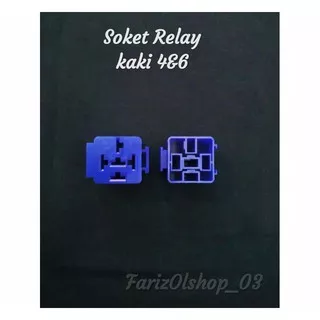 SOKET SOCKET KONEKTOR  RELAY 4 & 5 KAKI