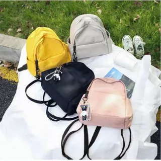 Backpack Polos Unique - Simple Tas Ransel Backpack Polos tas wanita ransel mini [ TANPA GANTUNGAN ]
