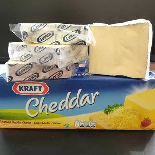 Keju Kraft Cheddar Kemasan Repack 250g