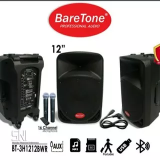 Speaker Portable Meeting Wireless 12 inch Baretone BT 3H 1212BWR 12BWR