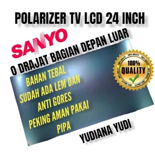 POLARIZER POLARIS TV LCD SANYO 24 INCH 0 DERAJAR BAGIAN LUAR DEPAN