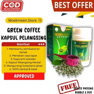 Green Coffee Extract Kapsul Detox Pelangsing Herbal Ekstrak Kopi Hijau Ijo Green Coffee Pelangsing Kopi Hijau Ijo Diet Kapsul