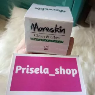 MORESKIN CLEAN & GLOW ORIGINAL NASA BPOM cream booster pemutih pengencang pencerah wajah HERBAL