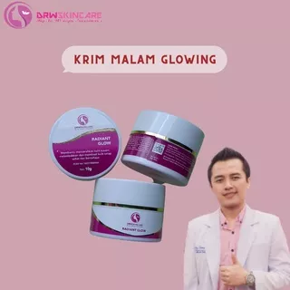 Drw skincare ORI krim malam radiant glow, krim glowing krim cerahkan muka krim malam untuk wajah kusam.BPOM.