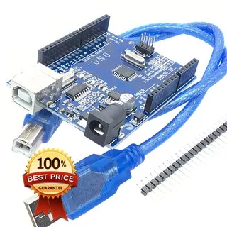 Arduino Uno R3 SMD & USB Kabel & Header Pin Driver USB CH340