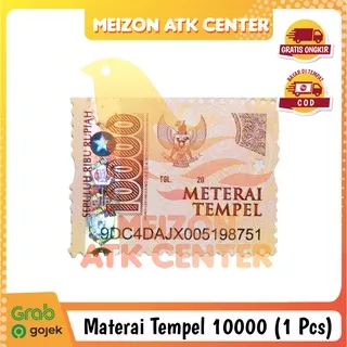 Materai 10000 Perangko Tempel Original Pos Indonesia [1 PCS]