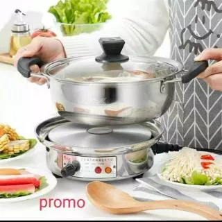 UK.LS522-22CM . Panci elektrik multifungsi , panci listrik multifungsi , panci masak serbaguna