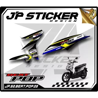 BEAT STICKER STRIPING BEAT POP STIKER MOTOR HONDA BEAT POP LIST VARIASI HOLOGRAM (JP.S2) 03