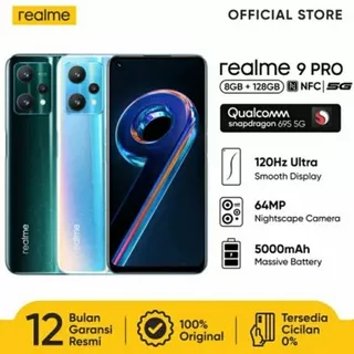 Realme 9 pro 8/128gb garansi resmi