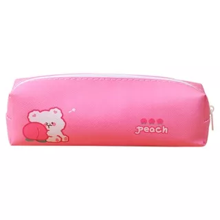 J2 - Dompet pensil kanvas animal cartoon pencil bag dino