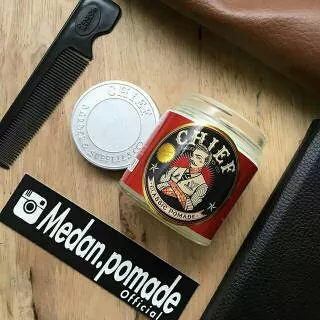 CHIEF RED OILBASE POMADE FREE SISIR SAKU, STIKER CHIEF DAN STIKER STORE