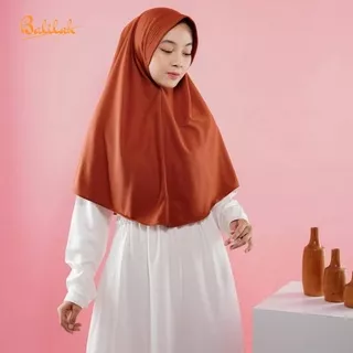 Jilbab Bergo Hamidah Sorong Instan Jumbo Jersey Panjang Terbaru Size L