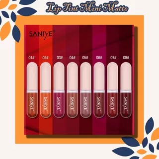 Lip Tint SANIYE L1135 Lip Tint Mini Matte Capsule Shape Liquid Lipstik 12 Warna Murah