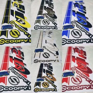 STRIPING STIKER LIS VARIASI THAILAND MOTOR HONDA SCOOPY MOTIF SCOOPY I CLUB 12 STR