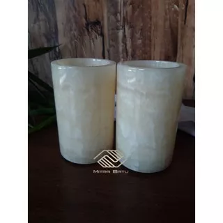 Hand made Gelas  kumur/Tempat pastagigi kamarmandi batu alam onix