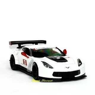 Kinsmart Corvette C7 R Print White Skala 38