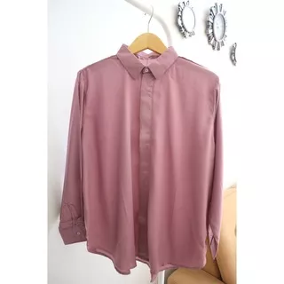 Basic Shirt / Oversized Basic Shirt / Plain Shirt / Lilac