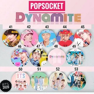 Popsocket BTS Premium Dynamite BEBAS PILIH MOTIF NO41-53 / POP SOCKET KPOP ARMY