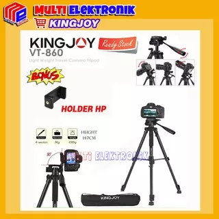 Tripod Camera dan Camcoder  Kingjoy VT 860 + Tas + Holder / tripod / travel / outdoor