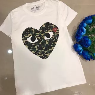 Kaos Comme Des Garcons / Kaos Play Garcons / Branded Tee / T-shirt/ Tumblr Tee/ Kaos Couple / Tees