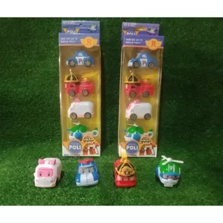 Mainan Anak Robocar Poli 1 Set Isi 4 Pcs