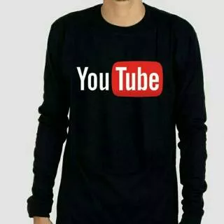 KAOS LENGAN PANJANG YOU TUBE -YOU TUBE LOGO