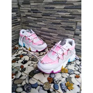 Sepatu Wanita Sepatu Pelangi Sepatu Korea Casual Sport New Premium