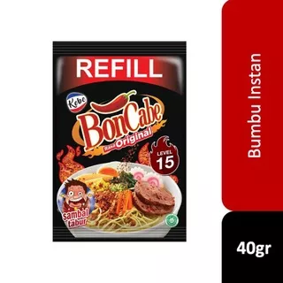 Kobe Bon cabe Sambal Tabur Original Level 15  Refill 40gr