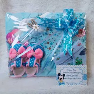 Hampers baby baby gift set parcel bayi cewek bando lucu