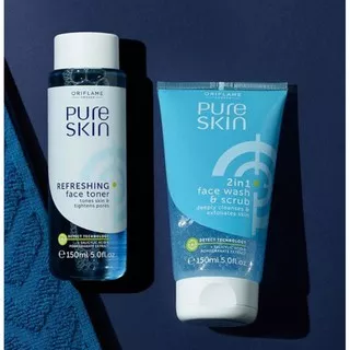 Pure Skin Refreshing Face toner & face wash scrub 2in1