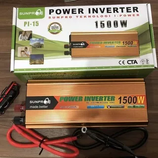 Inverter DC ke AC 1500W Merk Sunpro Power Inverter Bagus PI15