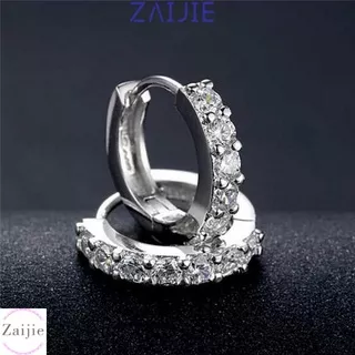 ZAIJIE 1 Pairs/3 Pairs for Women Girls Hoop Earrings Gifts Shiny Diamond Earrings Party Women`s Earrings Jewelry Exquisite Retro/Multicolor