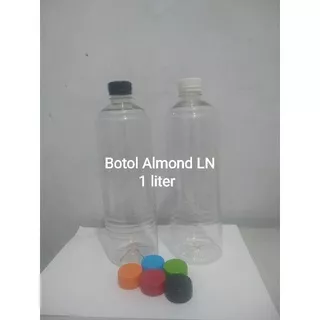 Botol 1 liter 1000ml 1liter Almond Polos PET LN KOPI/ JUICE / SAOS / SABUN / CUPIR