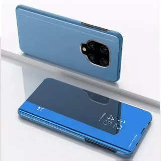 Flip Cover Mirror View Xiaomi Redmi Note 9, Note 9 Pro, Standing Cover Clear View Case