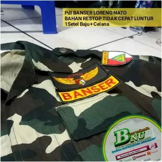 Pdl Banser loreng nato|seragam banser murah|seragam pdl banser loreng Nato|asesoris banser murah