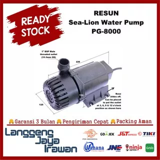 Pompa Air Kolam RESUN PG 8000 PG8000 Pompa Celup Sea Lion Water Pump Submersible Pond