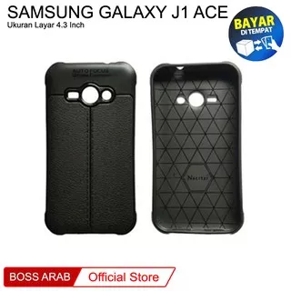 ? Case Auto Fokus Samsung Galaxy J1 Ace / J110 (4.3) | Leather Soft Case Premium
