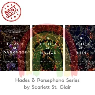 Hades & Persephone Series by Scarlett St. Clair - #1 A Touch of Darkness - #2 A Touch of Ruin - #3 A Touch of Malice