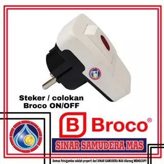 Steker BROCO 0N 0FF SAKLAR LISTRIK - colokan listrik - colokan broco