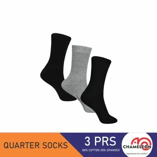 Chameleon Quarter Socks 3 prs pack/SCHS07Q3R