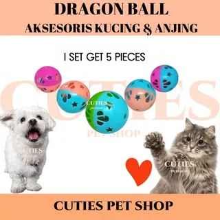 BOLA DRAGON BALL MAINAN ANJING KUCING / BELL / LONCENG / BERKUALITAS / MURAH / TOY WHEEL