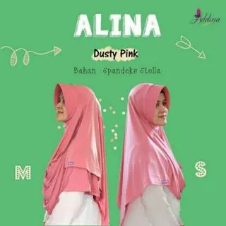 Pashmina Instan Alina Dusty Pink Spandek