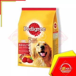 Makanan Anjing Kering Pedigree Beef 3 Kg - Dog Food Dry Food Pedigree Beef 3kg