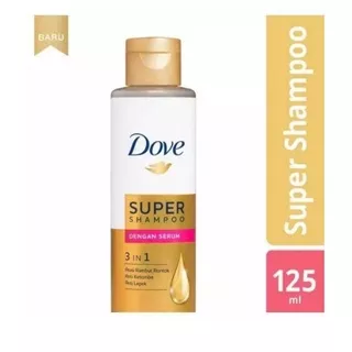 dove super shampoo 3 in 1 dengan serum 125ml / Dove Super Shampoo