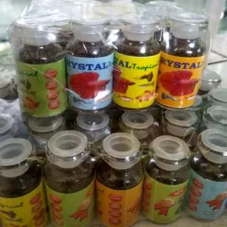 Pakan Ikan Cupang Crystal Tropical Makanan Cupang Ikan Kecil Pelet Cupang Guppy Ikan Hias Aquascape